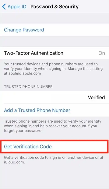 apple id verification code
