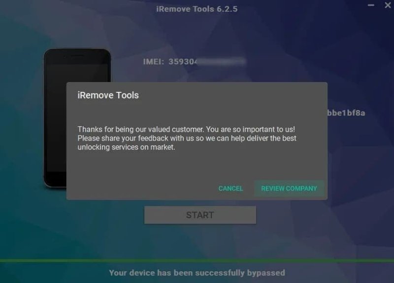 device bypass wit iremove tools