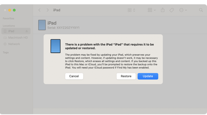 ipad unlock via itunes
