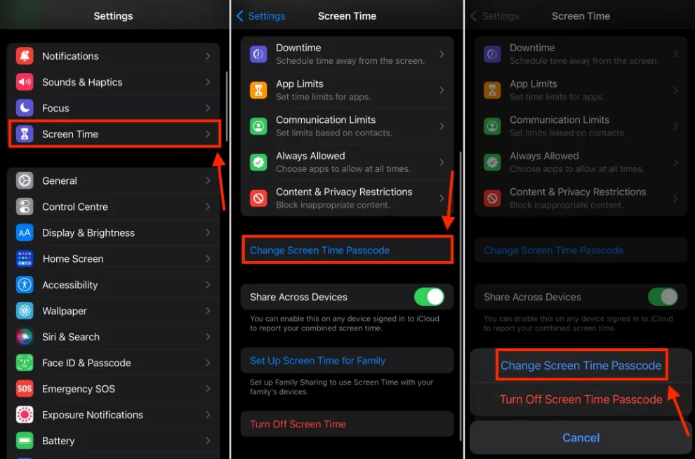 how-to-reset-screen-time-passcode-on-iphone