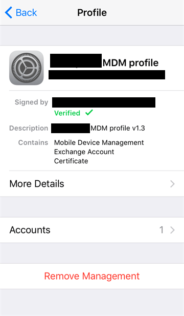 remove mdm profile