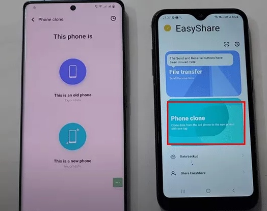 Choose Android in Phone Clone