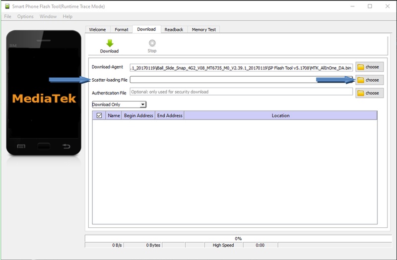 Click Scatter Loading File to Load