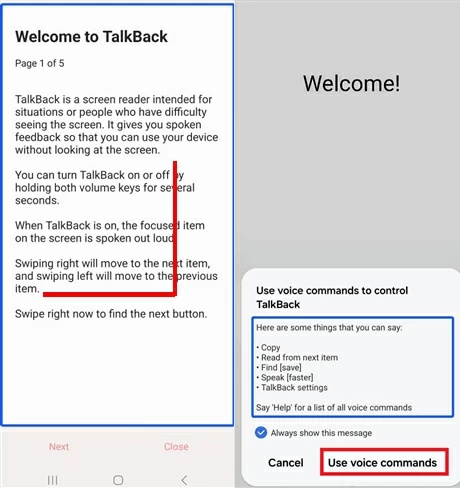 Draw Mirrored L Double Click Voice Commands