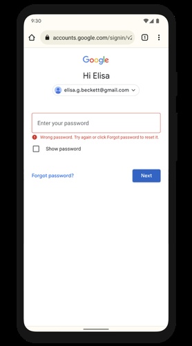 Enter Email on Locked Honor Phone
