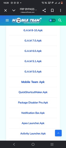 Find Mobile Team Frp Apk Details