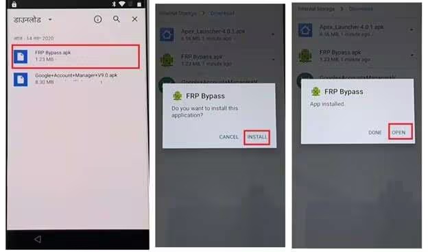 Install Apk and Add Google Account