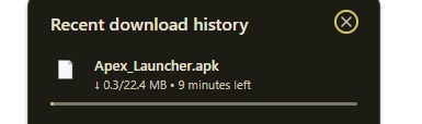 Locate Downloaded Apk File