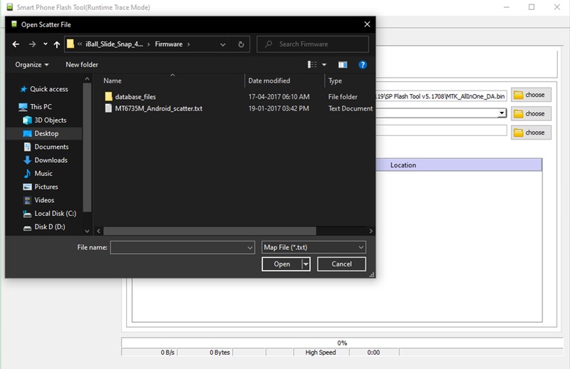 Locate Scatter File to Auto Populate Partitions