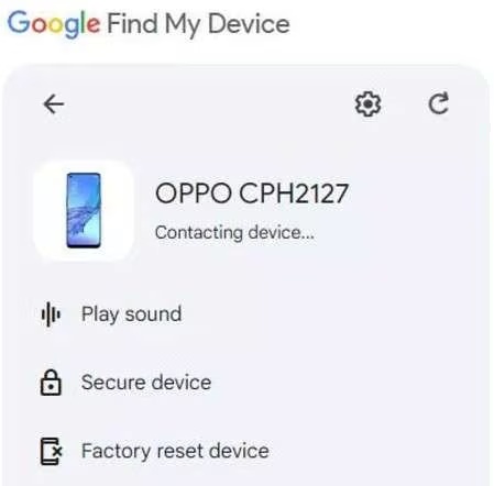 Reset Oppo Phone Via Google Account