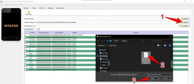 Select Scatter File to Load Info