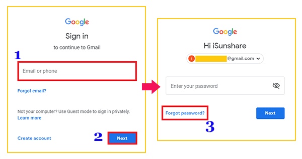 Tap Forgot Password and Verify 1