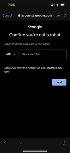 Type Random Email to Verify Account