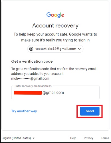 Verify Google Identity Then Reset Password