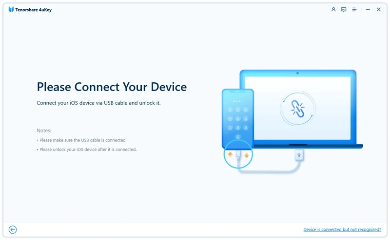 4ukey Installation and Iphone Connection