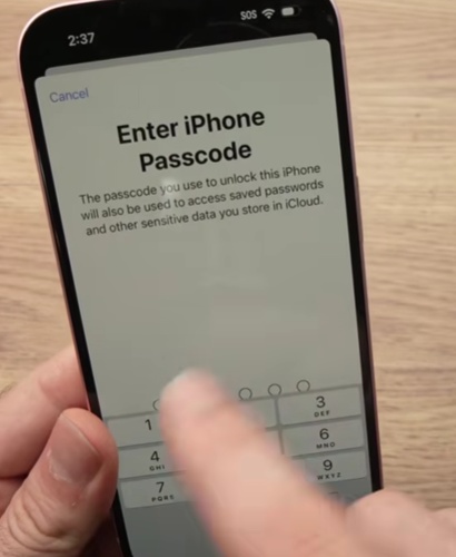 Mit Code bestätigen