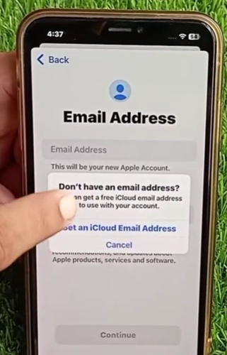 iCloud E-Mail erstellen Schritt 1