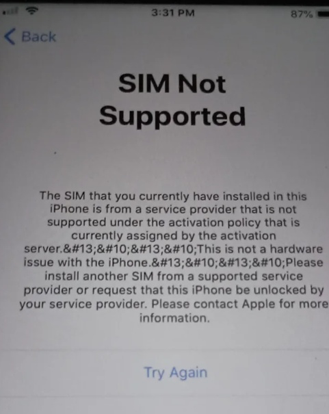 Ensure Phone Carrier Locked and Not Blacklisted