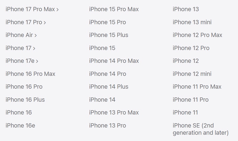 Older Iphones Limited to Ios 16