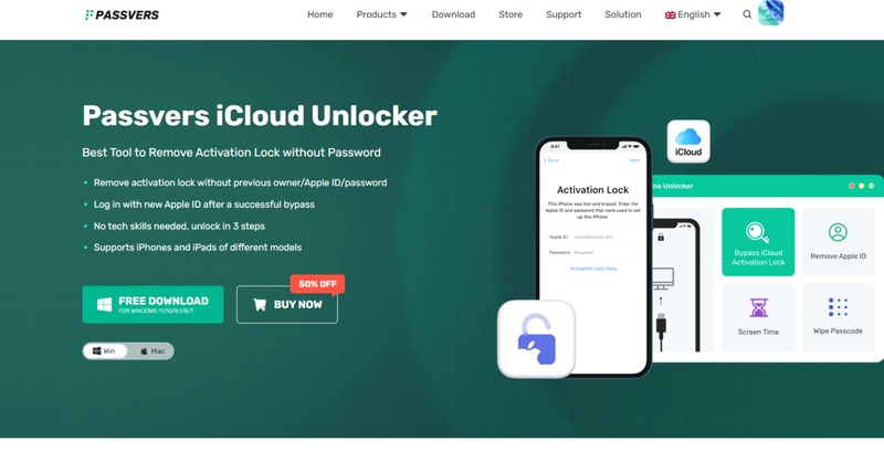 Passvers iPhone Unlocker Tool