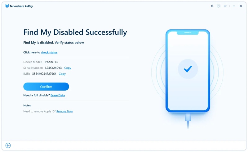 Remove Find My Iphone and Restart