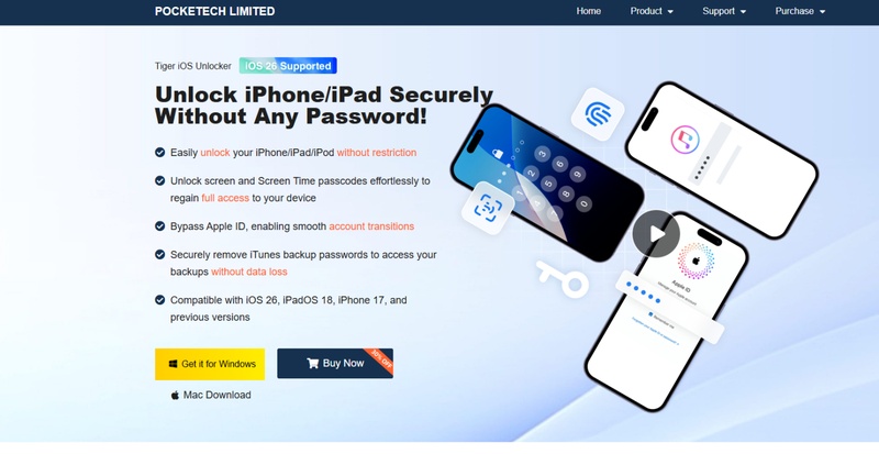 Outil Tiger iOS Unlocker