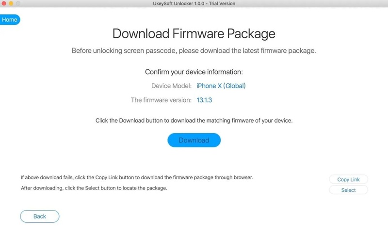 Outil UkeySoft iPhone Unlocker