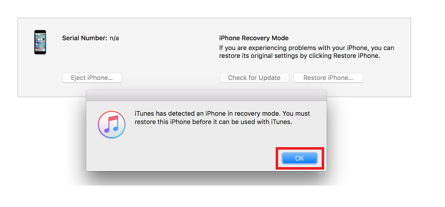 itunes recovery mode