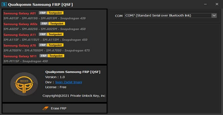 samsung frp tool for pc - qualcomm samsung frp